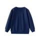 thumbnail image 4 of Cowsor Unisex Kids Solid Cotton Thin Pullover 2PC Sweatshirt T-Shirt Toddler Baby Crewneck Long Sleeve Tshirts Tops Blouse, 4 of 7