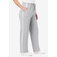 thumbnail image 3 of Woman Within Plus Size Better-Fleece Side-Stripe Pull-On Sweatpants, 3 of 3