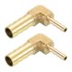 thumbnail image 1 of Conector de codo en ángulo recto de latón de 2 paquetes, adaptador de latón de 3/8"x3/16" ID, accesorios de manguera de aire, reductor para conectar agua, combustible, aire, mangueras de aceite, 1 of 7