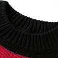 thumbnail image 5 of Suéter de pareja de otoño e invierno Suéter estilo suelto y perezoso Marca de moda Suéter de hombre de punto con parte inferior rota, 5 of 5