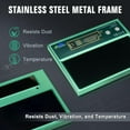 thumbnail image 3 of TRQWH Auto Darkening HD Digital Display Welding Lens 4.33x3.54in True Color Technology Welding Helmet Lens Adjustable Shade Range 4/5-13 Automatic Metal Welding Lens for Welding Hood Parts, Green, 3 of 9