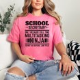 thumbnail image 2 of Funny School Secretary Multitasking Ninja, Crunchberry Comfort Colors T-Shirt, 3XL, 2 of 3