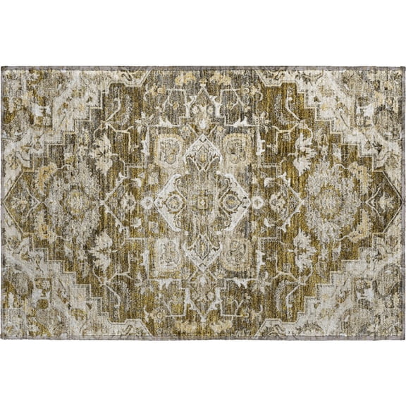 Dalyn Rugs Premium Machine Washable Mayfield AMF774 Brown 1'8" x 2'6" Rug