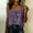 Purple, variant on Hueook Dressy Tank Tops Square Neck Peasant Blouse Women's Casual Tank Top Bow Detail Front Neck Sleeveless Summer Blouse Pink 2X