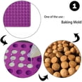 thumbnail image 2 of Tapete de bola redonda para barbacoa de 1,2 cm, tapete de drenaje de aceite de silicona resistente a altas temperaturas, mantel individual que se puede usar como molde de galleta de bola redonda pequ TUNC Sencillez, 2 of 5