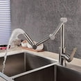 Pot Filler Faucet Deck Mounted, Rotate Folding Kitchen Sink Faucet 304