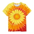 thumbnail image 5 of Ashirexll T-Shirts pour Filles à Manches Courtes Imprimés Col Rond Demi-Manches Haut pour Enfants Décontracté Polyvalent, 5 of 5