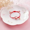 thumbnail image 5 of Pulsera de gato de la suerte tejida a mano Feng Shui Lucky Charm Gato de cerámica Maneki Neko Pulsera de la riqueza de la suerte Pulseras de cuentas Cordón de la suerte ajustable, 5 of 5