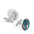 thumbnail image 3 of Flamingo Formal Attire Essential: Stainless Steel Men's Cufflinks Set for Suits and Dress Shirts, 3 of 6