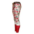 thumbnail image 5 of AOOCHASLIY Valentine's Day Women Pants Women Girls Christmas Leggings Skinny Jingle Bell Printed High Waist Stretchy Tights Trouser Yoga Pants, 5 of 5