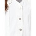 thumbnail image 5 of INSPIRE CHIC Women's Cropped Denim Vest V Neck Western Button Up Sleeveless Jean Waistcoat Jacket M White, 5 of 6