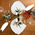 thumbnail image 4 of GZHJMY Cloth Dinner Napkins Bee Daisy Flower Kitchen Decor for Cocktail Gathering Housewarming Wedding 1 Pack 20" × 20", 4 of 7