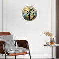thumbnail image 2 of 12 Inch Wall Clock Battery Operated Silent Clock Decorative for Office, Kitchen, Outdoor, Living Room，Emperor Penguin with Chick Child in South Pole Fantastic, 2 of 4