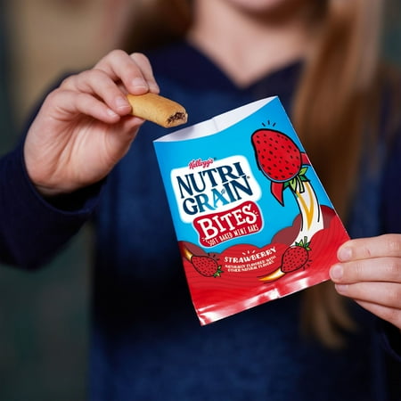 Nutri-Grain Bites Strawberry Chewy Soft Baked Mini Bars, 6.5 oz, 5 Count