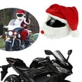 thumbnail image 3 of Dserhfy Christmas Motorcycle Helmet Cover Plush Full Face Helmet Cover Funny Santa Claus Xmas Hat for Men Women Riding Skiing, 3 of 7