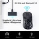 thumbnail image 3 of Keychron M3 Mini 4K Ratón Óptico Inalámbrico Bluetooth 5.1/2.4 GHz/Con Cable, Ultra Ligero 65g Programable Sensor PixArt 3395 hasta 26,000 DPI/650 IPS para Windows Mac Linux - Negro Metálico, 3 of 9