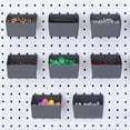 thumbnail image 4 of 16Pcs Pegboard Bins Kit Pegboard Parts Storage Pegboard Accessories Workbench Bins - 8Pcs Grey & 8Pcs Red, 4 of 7
