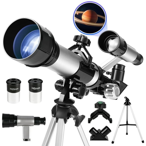 Freecat Telescope for Kids Beginners Ages 8-12 Years, 50/360mm Portable Astronomy Optics Telescope(60X) with Tripod, STEM Toys Birthday Gift.