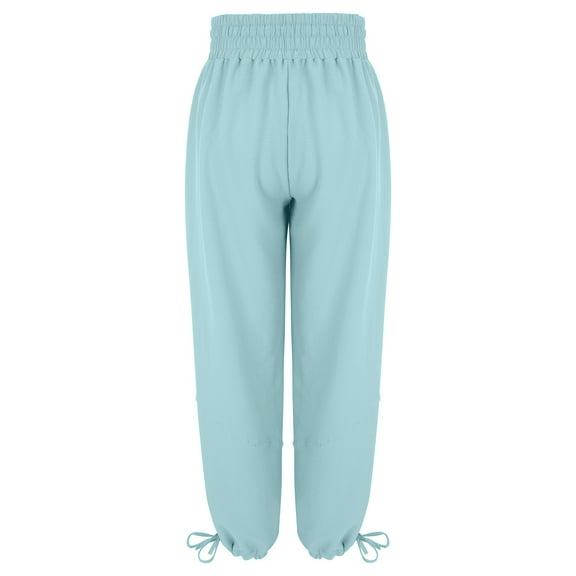 Viikei Women Shorts Biker Shorts for Women Clearance Women's Casual Drawstring High Waist Long Pants Leggings Elastic Waist Pants with Pocket