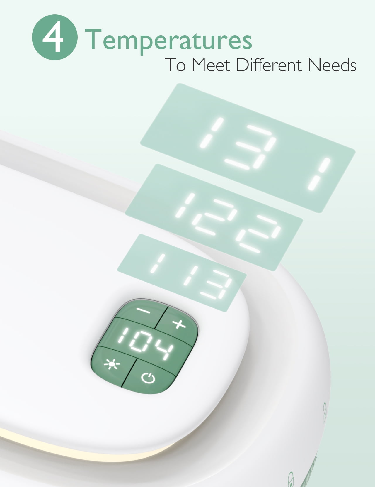 Momcozy Baby Wipe Warmer with Spring Design, 4 Modes Temperature, Wipe Dispenser with Night Light