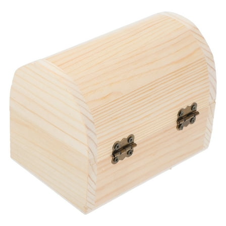 Kitandove 1 Set Wooden Case Square Box For Diy Craft Storage Home Shop Adults Kids