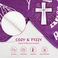 thumbnail image 6 of Christian Gifts Blanket for Women 60"x50", Religious Catholic Spiritual Gifts for Women, Inspirational Encouragement You are Awesome Loved Amazing Gifts for Women, 6 of 6
