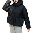 thumbnail image 4 of Sriper Womens Padded Jacket Zip up Stand Collar Windproof Thermal Quilted Coats Long Sleeve Thick Warm Down Coat Soild Color Fashion Casual Winter Outerwear Snow 2025 Trendy Clothes Fit Going Out, 4 of 5