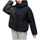 thumbnail image 4 of Parkas de manga larga para mujer, chaqueta informal de algodón con capucha y mangas largas de colores., 4 of 5