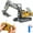 Excavator, variant on Remote Control Excavator Toys for Kids,11 Channel 1:20 Scale 2.4Ghz Construction Vehicles with Metal Shovel,Lights,Sounds,RC Excavator Gifts for Boys Girls