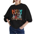thumbnail image 1 of Sudadera Para Mujer, Sudaderas de Otoño, Blusa Holgada de Manga Larga Con Cuello Redondo A La Moda, Camisetas Con Estampado Navideño Odeerbi ODB150910, 1 of 5