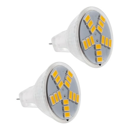 

2X 7W MR11 GU4 600LM LED Bulb Lamp 15 5630SMD Warm White Light