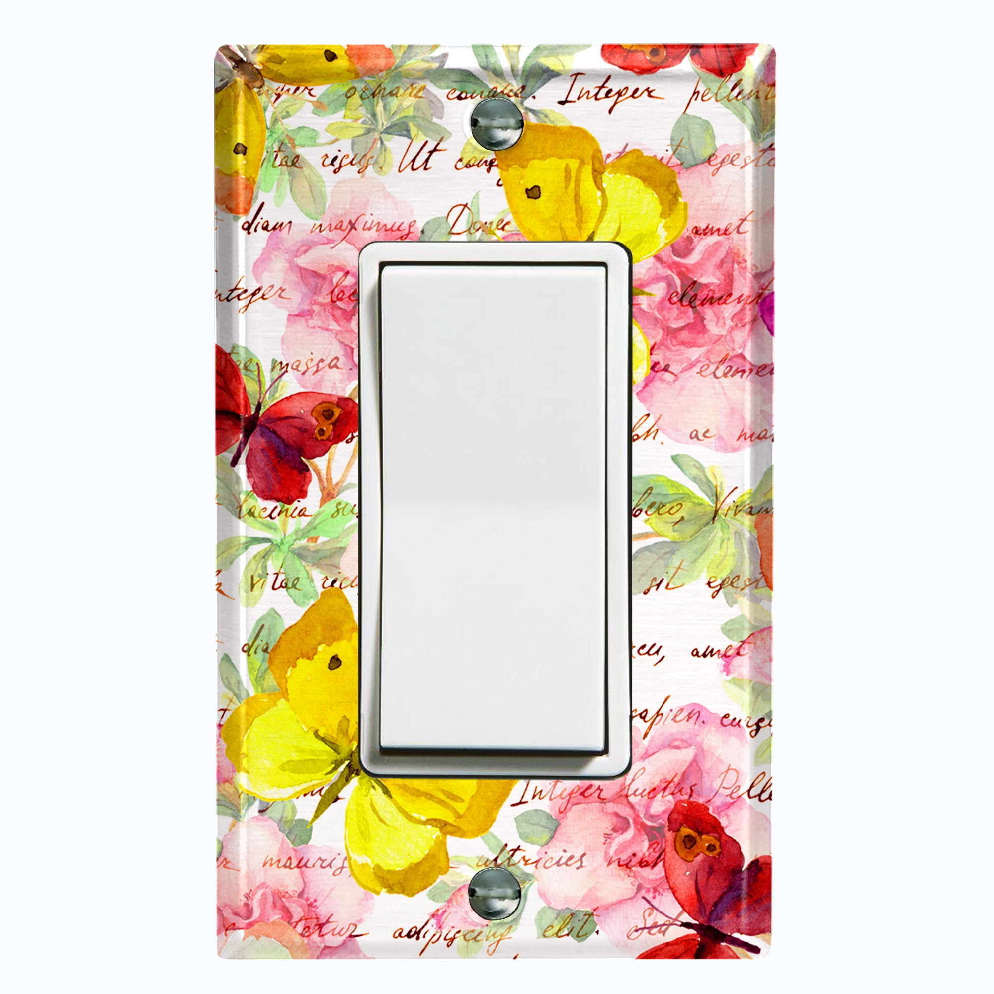 RED ROSES VICTORIAN IMAGE # 1 LIGHT SWITCH COVER PLATE AND OUTLETS 