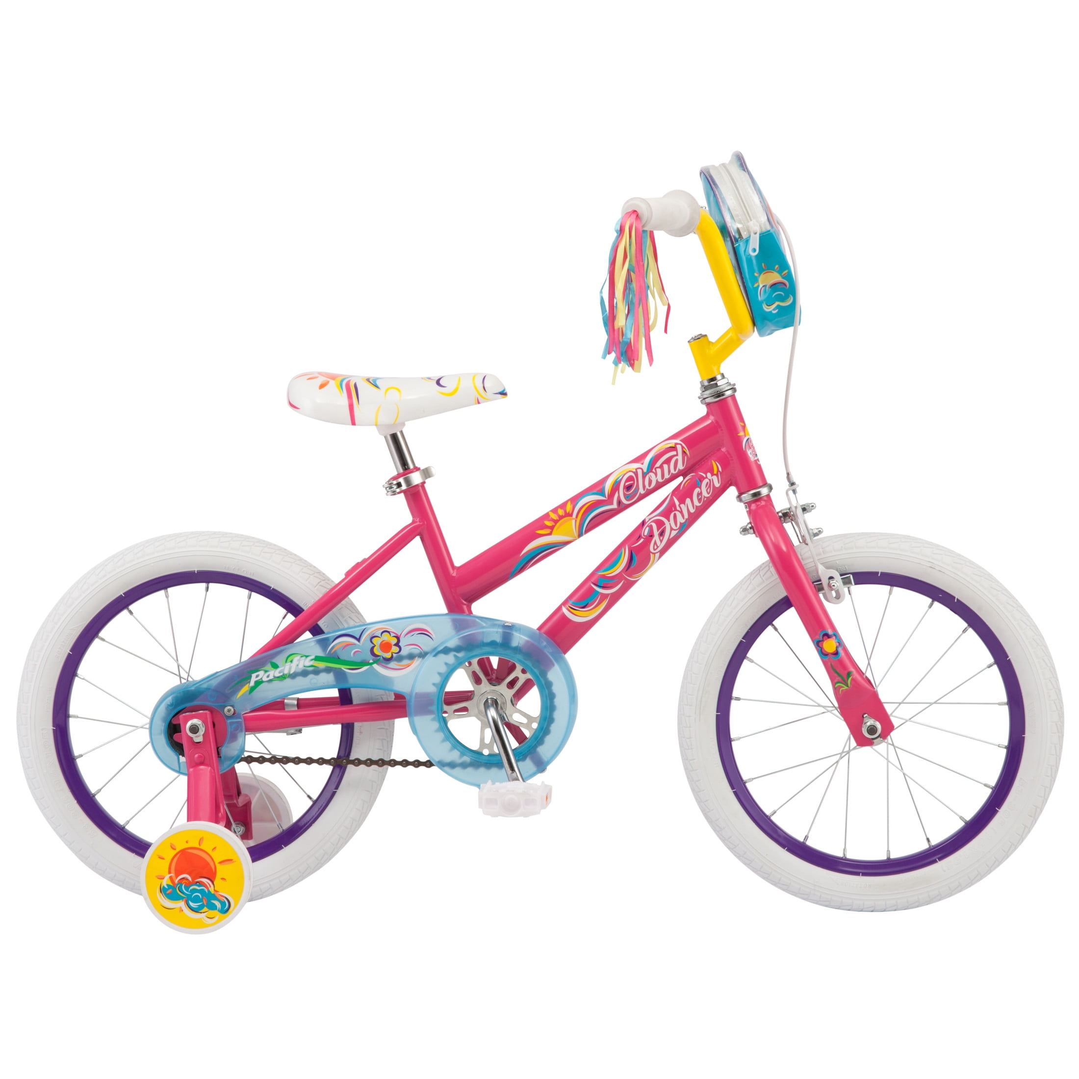 Pacific Cloud Dancer Little Children s 16 in. Bicycle Pink for Girls Walmart