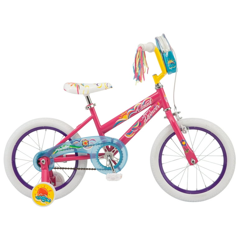 Pacific Girls Cloud Dancer 16 Bike Pink