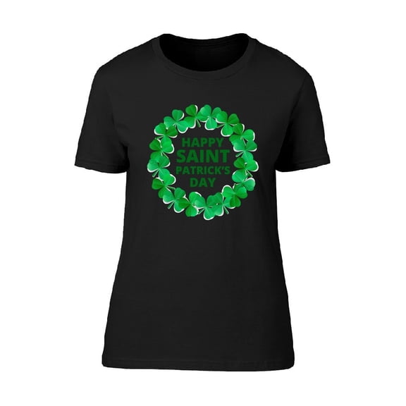 Saint Patricks Day Clover Wreath Tee Men's -Image by Shutterstock