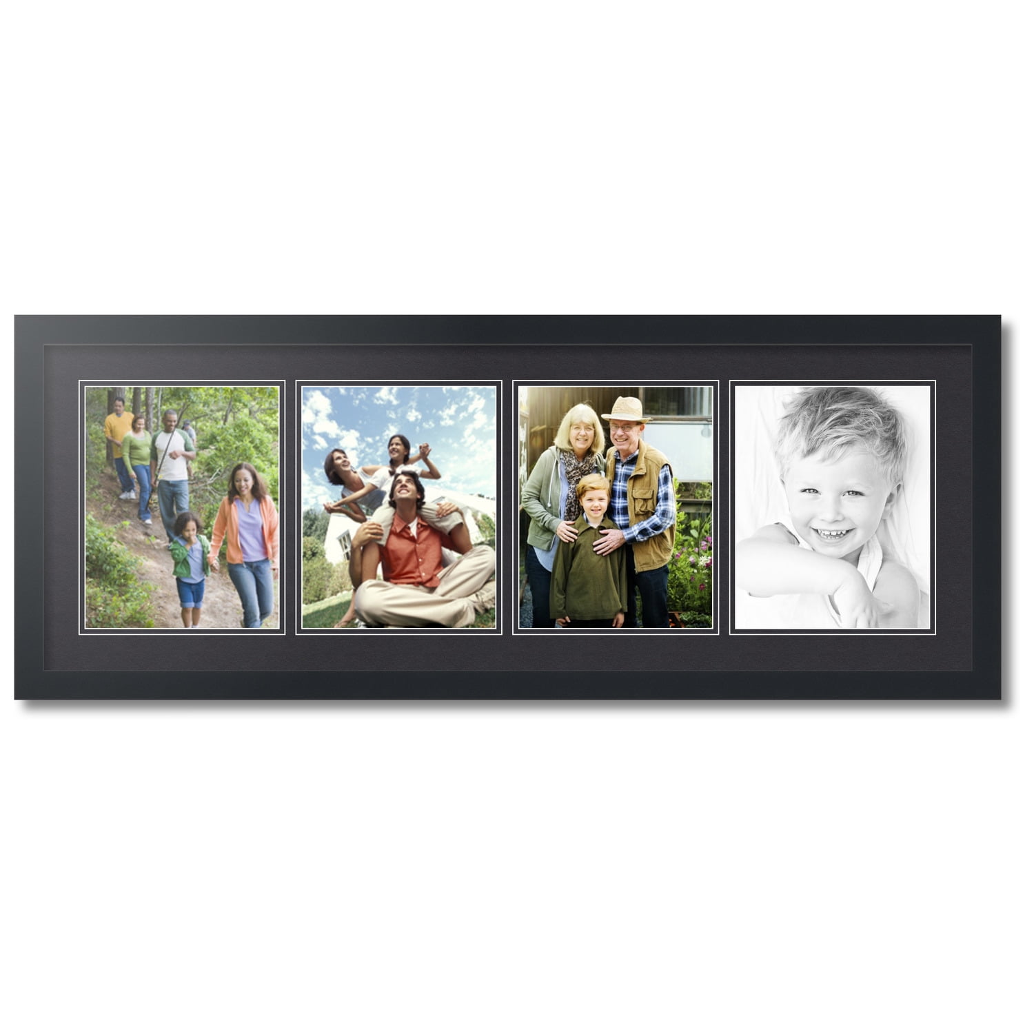 ArtToFrames Collage Photo Picture Frame with 4 8x10 Openings, Framed