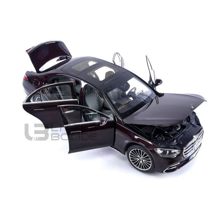 2021 Mercedes-Benz S-Class AMG-Line Dark Red Metallic 1/18 Diecast Model  Car by Norev