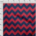 thumbnail image 2 of oneOone Organic Cotton Poplin Twill Fabric Chevron Geometric Printed Craft Fabric BTY 42 Inch Wide, 2 of 4