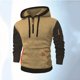 thumbnail image 5 of pstuiky camisas de manga larga para hombre, Pantalón corto informal de color liso para hombre, para exteriores, con bolsillo, cremallera y manga larga con capucha salir tops xxxl, 5 of 8
