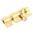 thumbnail image 1 of Uxcell 38mm Long Brass Door Security Latch Sliding Lock Barrel Bolt Gold Tone, 1 of 3