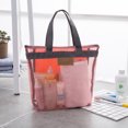 thumbnail image 1 of Bolsa de malla para carrito de ducha, bolsa de mano portátil de secado rápido y bolsillo interior, organizador de ba?o ligero para ba?o de dormitorio universitario, natación, gimnasio, playa, viajes LingWen 8390615523745, 1 of 1