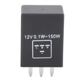 thumbnail image 4 of Ymiko Solid State Relay Power Control Equipment Electronic Component Industrial Parts, Plastic Waterproof Dustproof Durable 400 Working Hours EP29 4-Pin Car LED Flasher Relay, 4 of 8
