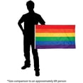thumbnail image 5 of In the Breeze 3700 — Rainbow Grommet Flag - 2 x 3 Feet — Colorful Flag for Pride Celebrations, 5 of 6