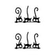 thumbnail image 4 of Calcomanías de pared Inteprter Gato de dibujos animados PVC Negro 27*18cm 2piezas, 4 of 5
