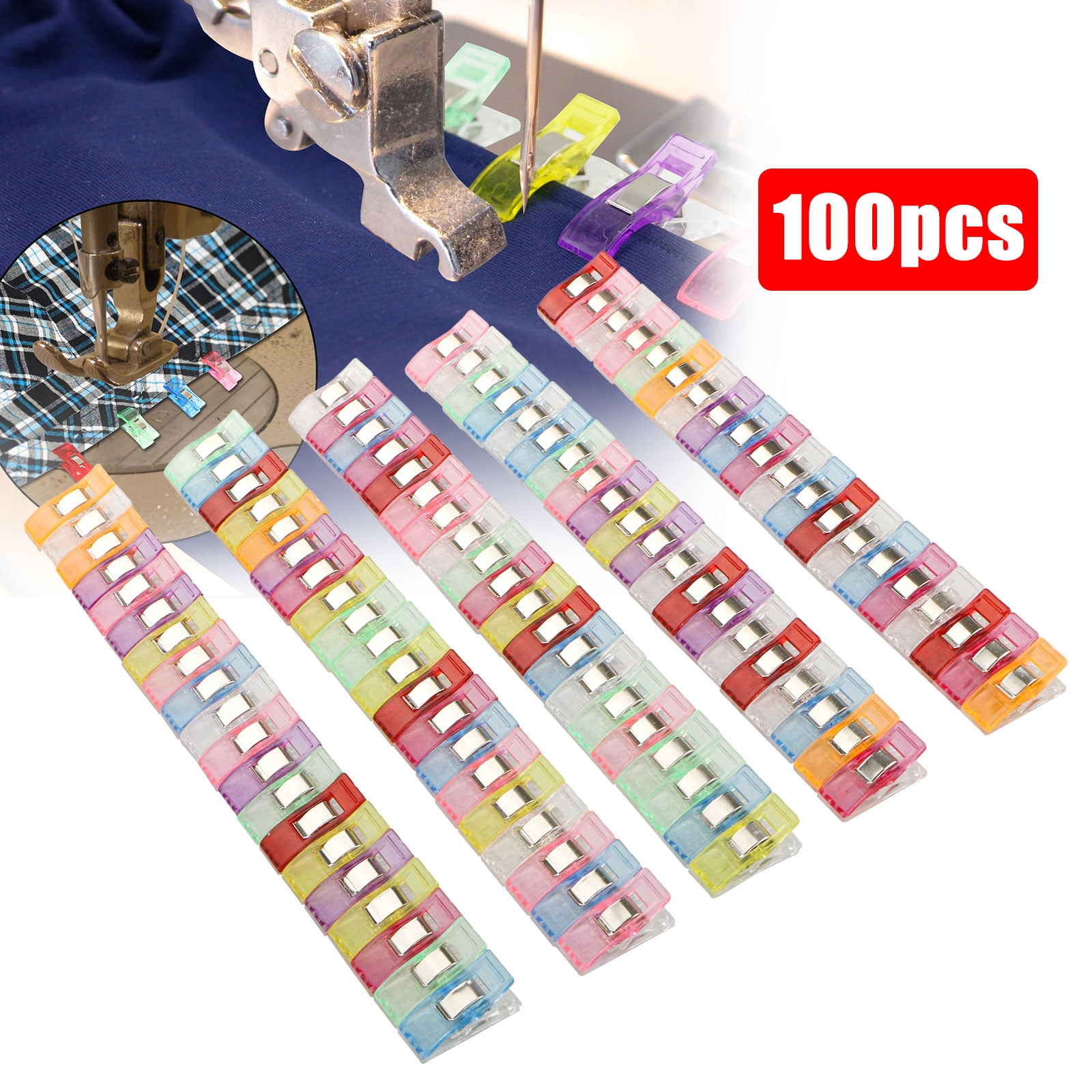 100Pack Sewing Clips, TSV Multipurpose Quilting Clips Wonder Craft