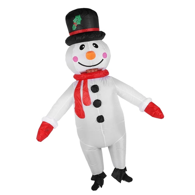Disfraz Inflable Con Muñeco de Nieve, Disfraz Inflable de Larga Durabilidad Liviano Inflable 5.9 Pies para la Fiesta de Cosplay para Hallowmas