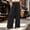 ZBlack, variant on GZWYHT Women' S Culottes Linen Blend Wide Leg Pants，Wide Leg Palazzo Trousers Capri Pant Lightweight Flowy Lounge Trousers High Elastic Waist Casual Palazzo Trousers With Pockets，Brown L
