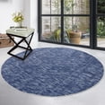 thumbnail image 2 of Hasoo Washable 3' x 3' Blue Round Rug Modern Solid Area Rug Indoor Non-Slip Throw Carpet Contemporary Area Rug for Bedroom Living Room, 2 of 6