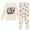 Beige, variant on Kids Outfits Set 6 7 Six Seven Letter Outfits Set Comfortable Boys Allover Print Two Piece Homewear Long Sleeve Top And Pants Comfy Loungewear Pink 2-3 Years
