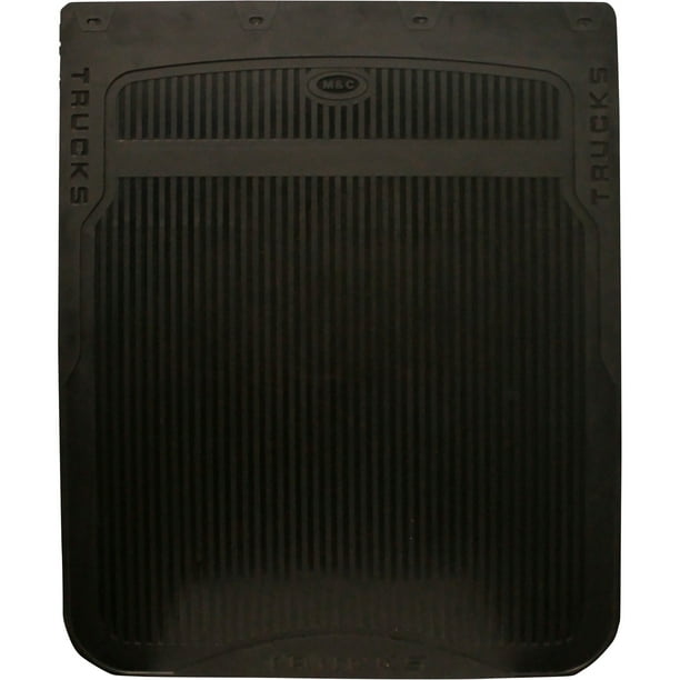 Plain Black 24" x 30" Heavy Duty Rubber 1/4" Semi Truck Mud Flaps Pair